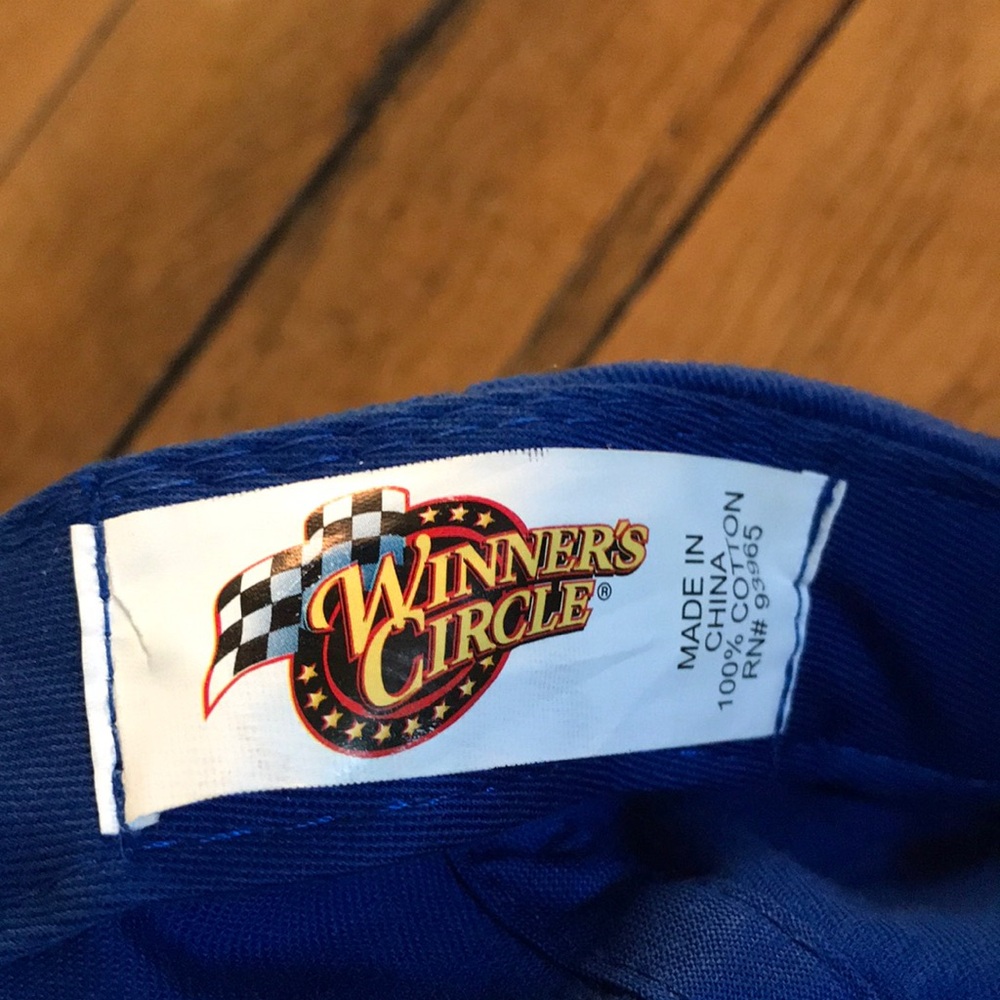 Winner's Circle Blue Racing Cap - Logo Label - Picture 2 of 4